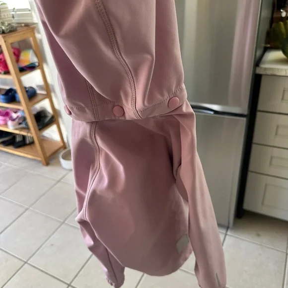 Kids Pink Raincoat with Hood - Picture 2 of 7